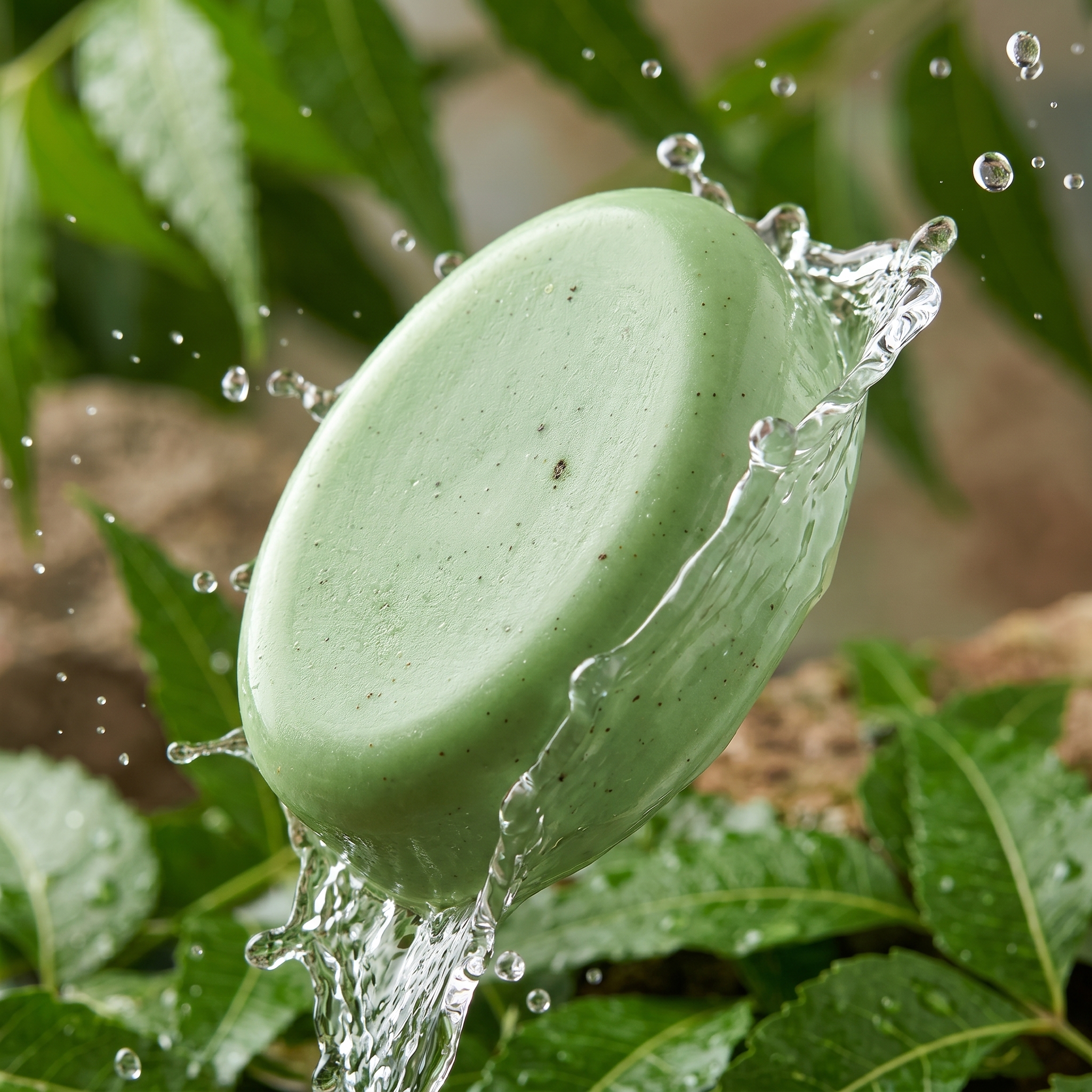 Skin Clear Neem Bar (100g) — Kuaxi Essentials Handcrafted Soap