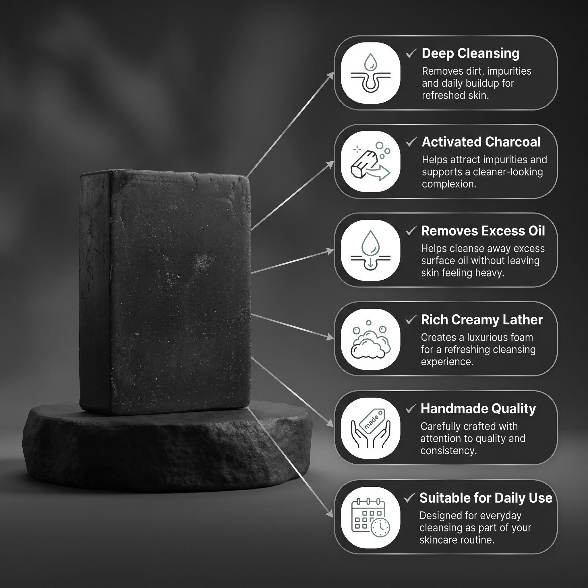 Toxin-Free Charcoal Cleanser alternate view — Kuaxi Essentials