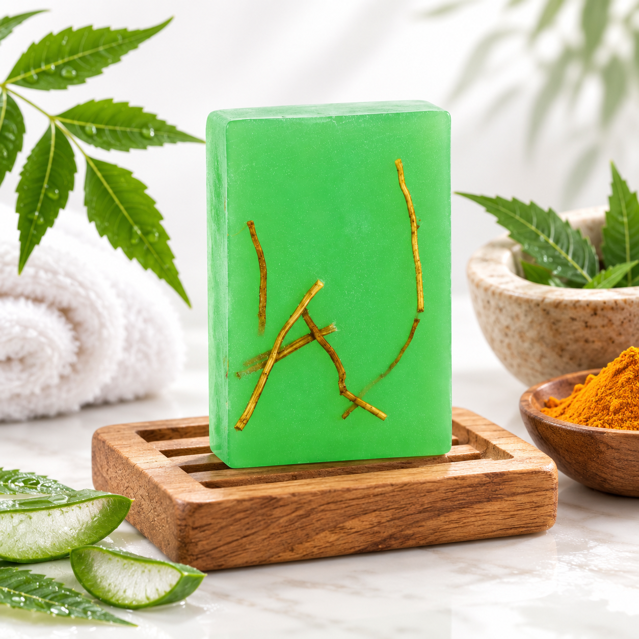 Handmade Khus (Vetiver) Cooling Soap — Kuaxi Essentials Handcrafted Soap