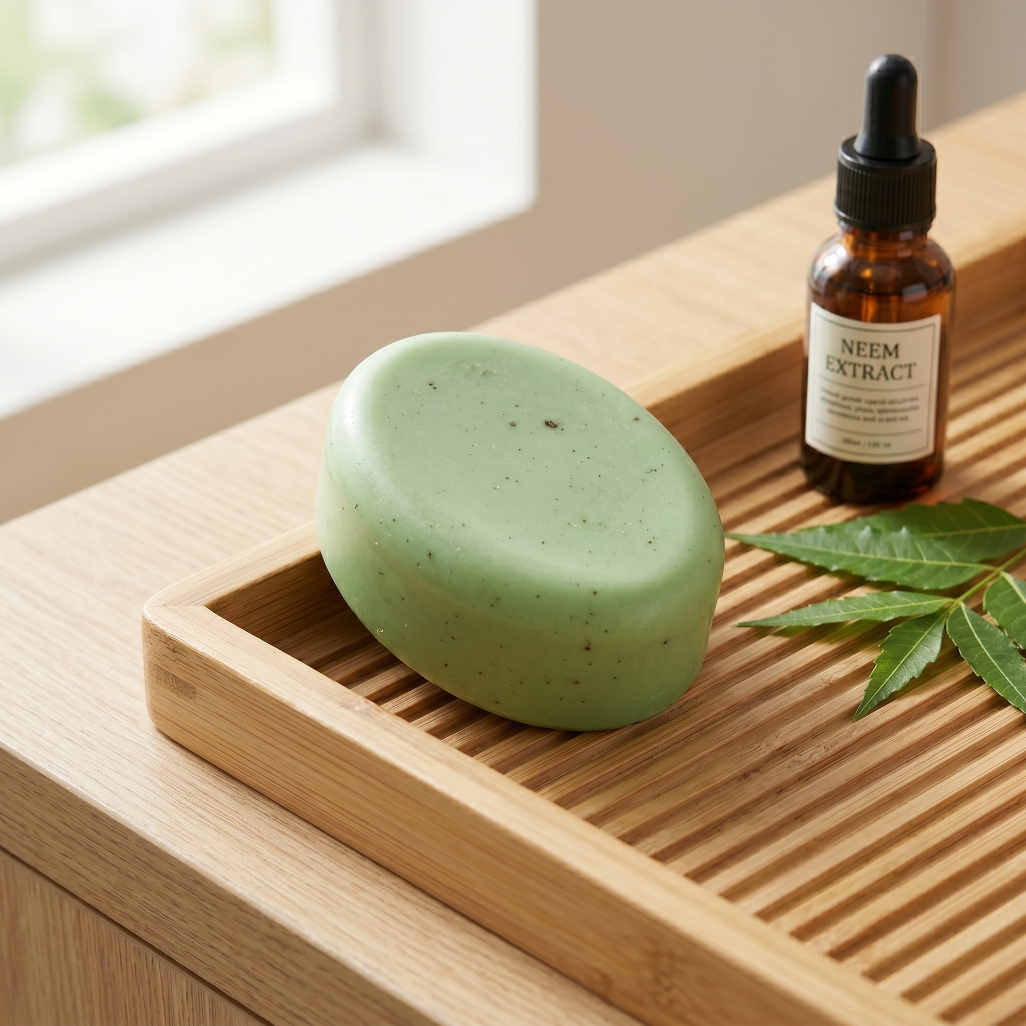 Skin Clear Neem Bar (100g) alternate view — Kuaxi Essentials