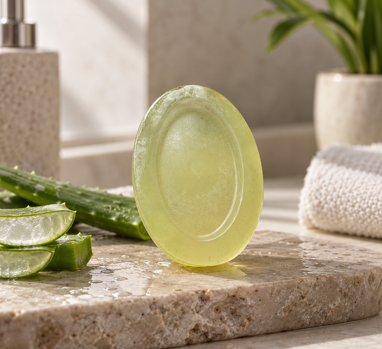 Aloe Vera Soap alternate view — Kuaxi Essentials